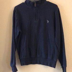 U.S. Polo assn. turtle neck with zipper. Navy Blue